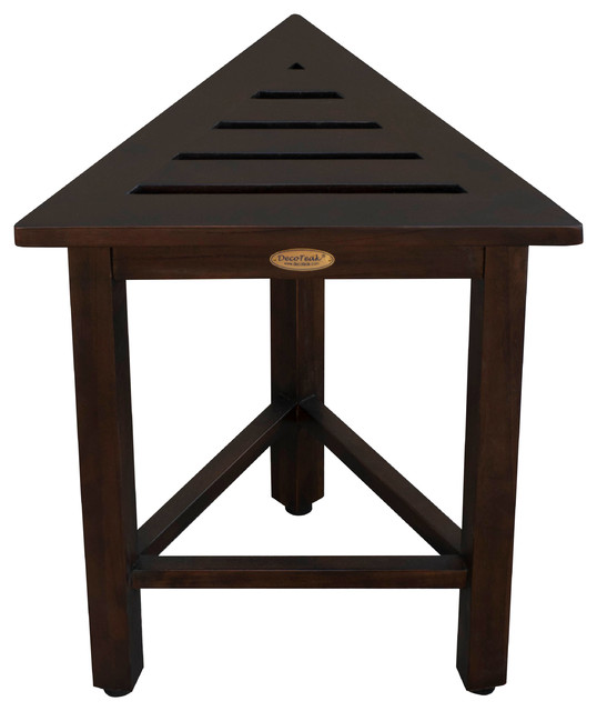 Decoteak Flexicorner Triangular Modular Stool Contemporary