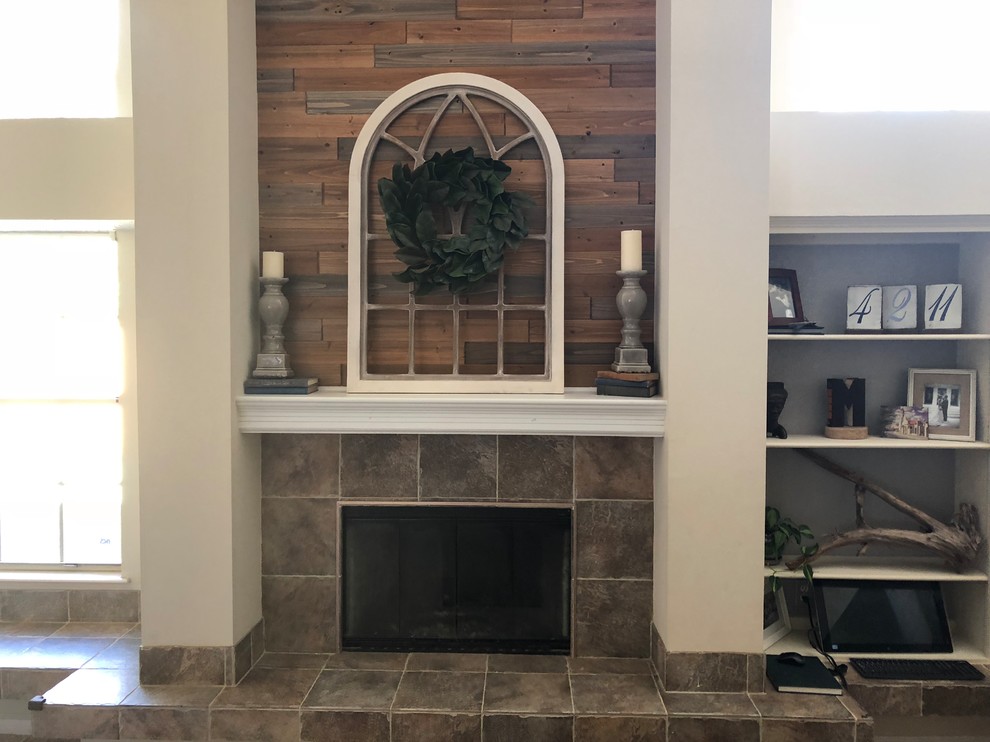 Updating fireplace hearth