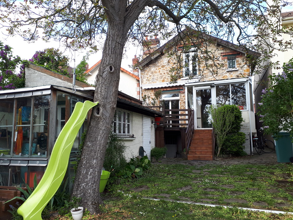 projet extension maison sur sous-sol semi-enterré