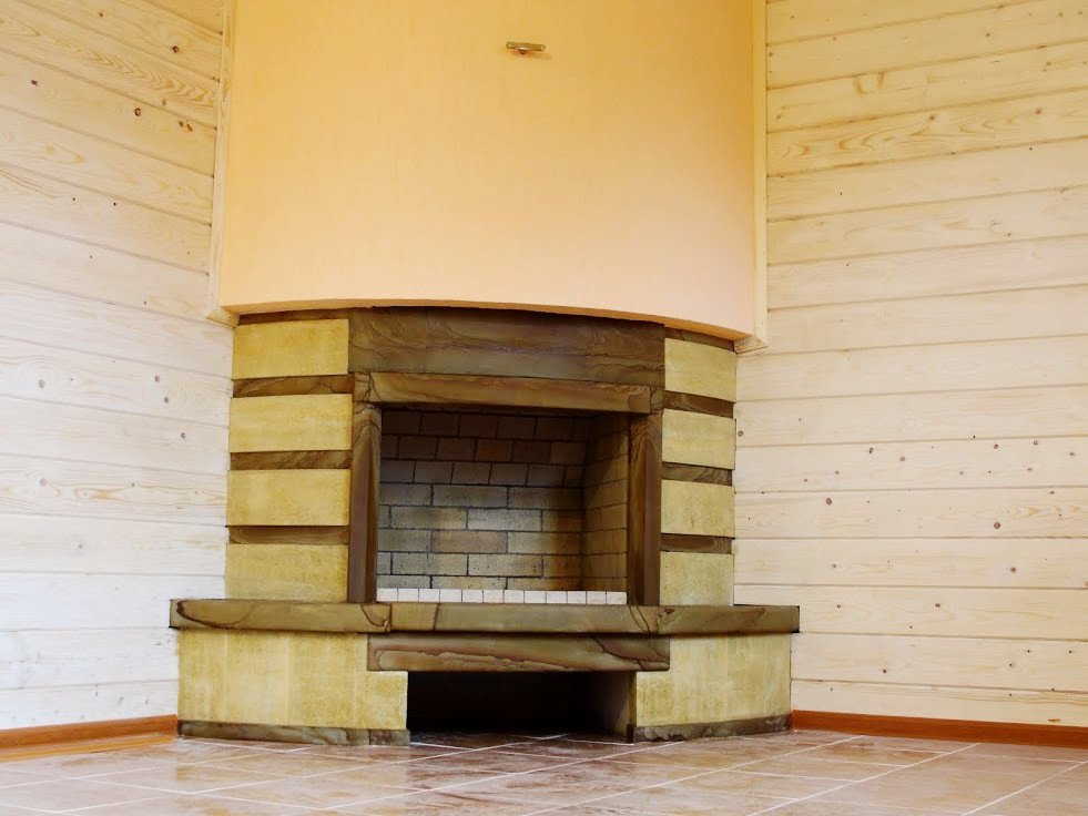 Эксклюзивный угловой камин