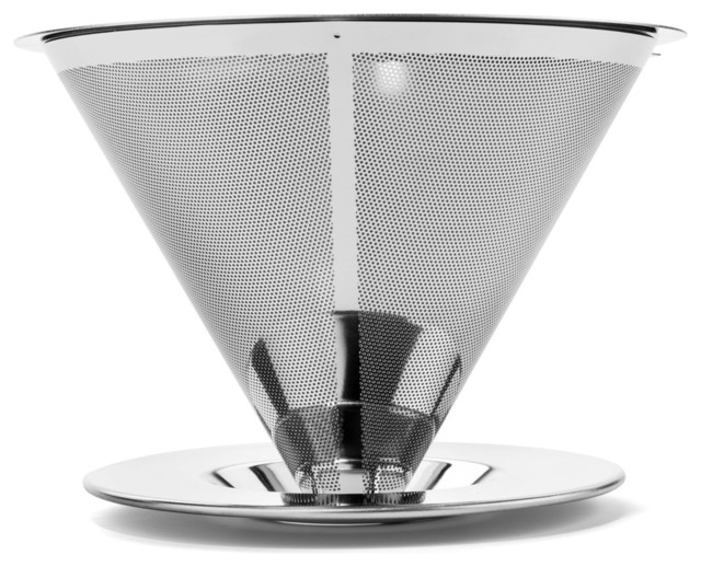 Bartelli Pour Over Coffee Dripper, Stainless Steel Reusable Coffee Filter