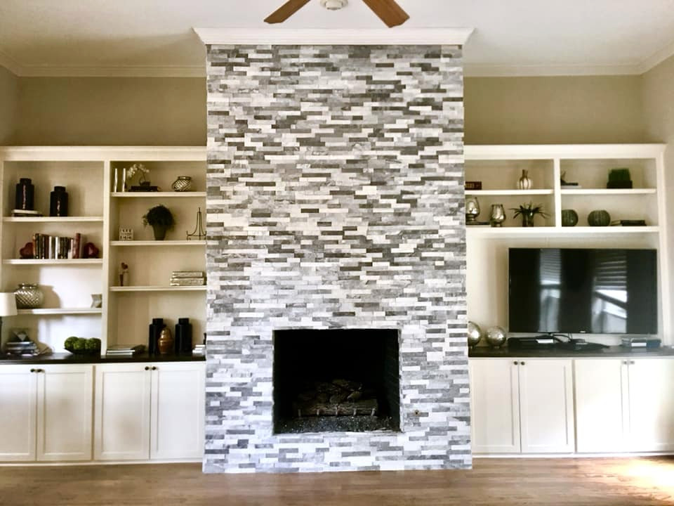 Completed Family Room Fireplace