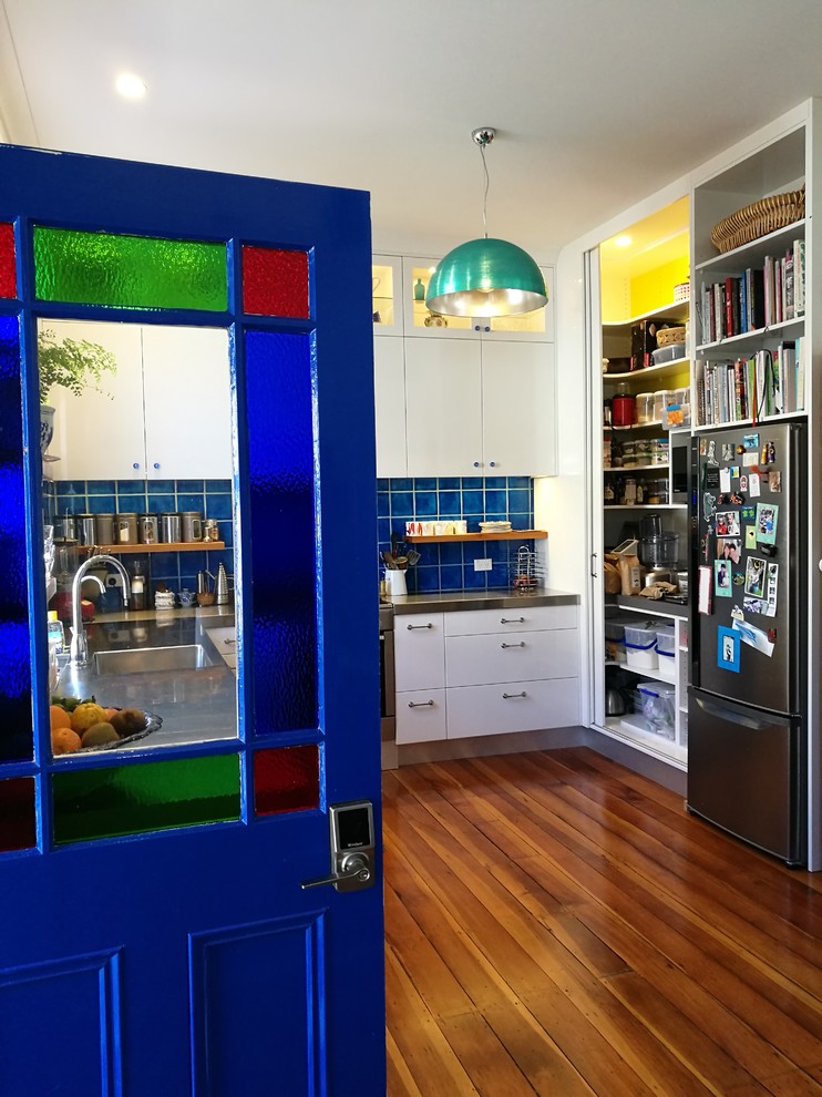 Blue Tile Kitchen