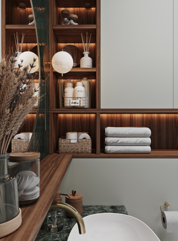 Гостевой санузел в таунхаусе в поселке Новорижский, 277 м2