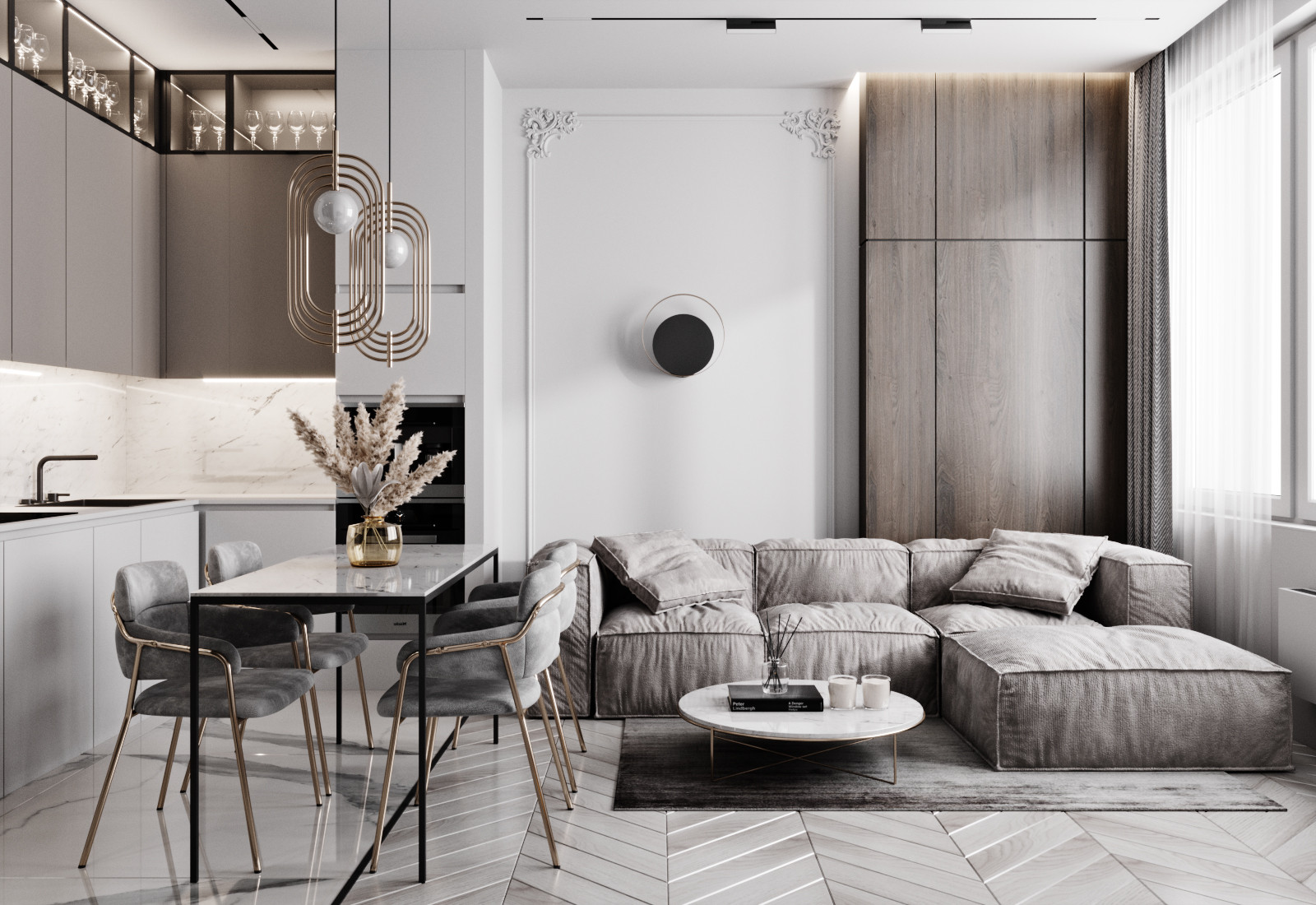 Квартира в стиле современная классика