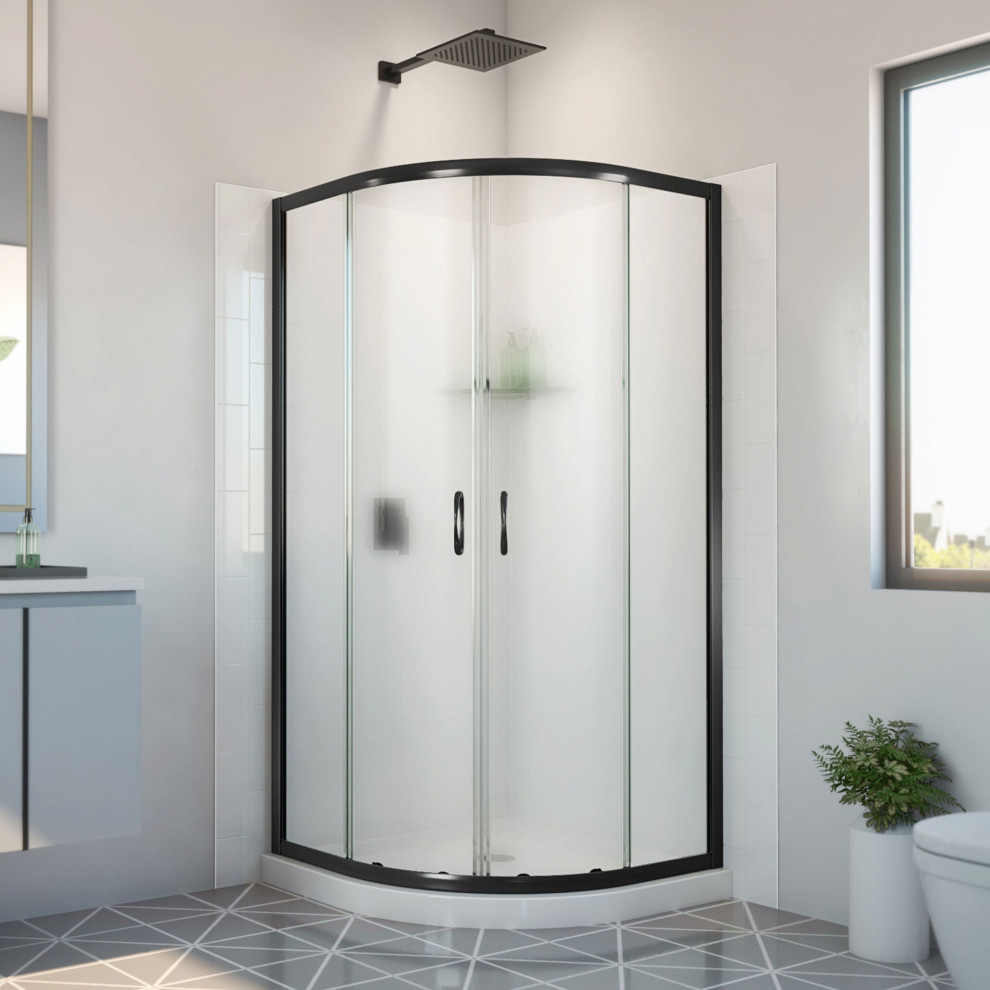 DreamLine E2703636XFQ0009 Prime 36" Shower Enclosure, Base, and White