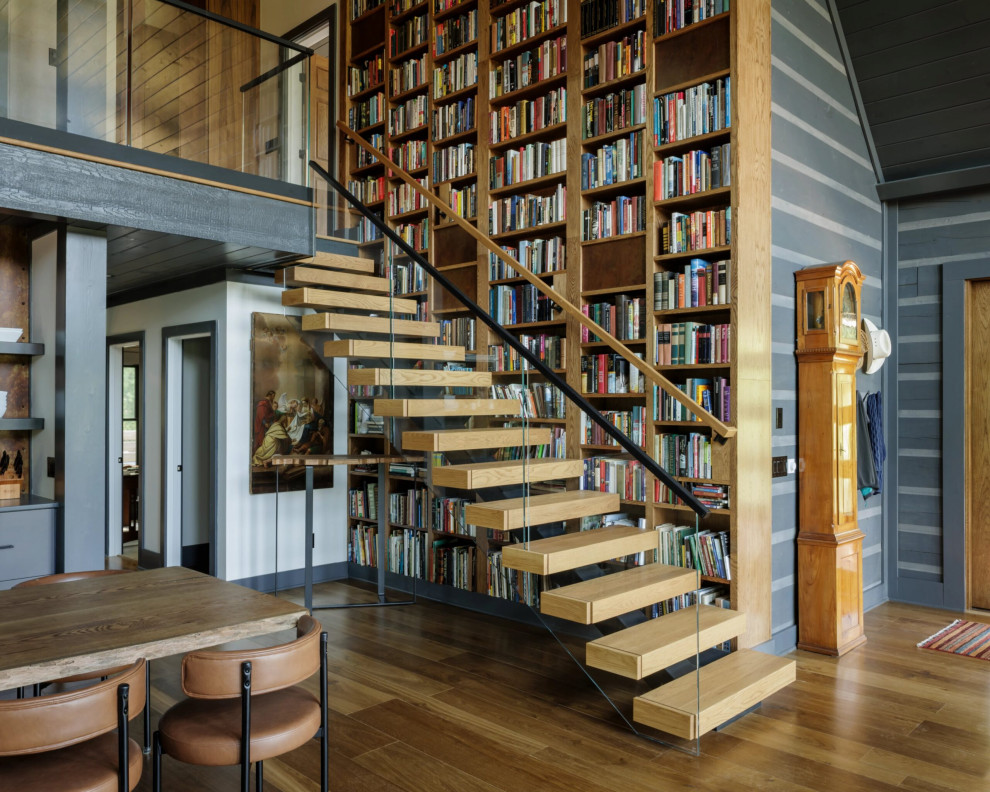 Staircase - contemporary staircase idea in Other