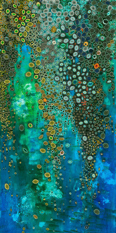 "Waterfall" Canvas Wall Art by Amy Genser, 18"x36"