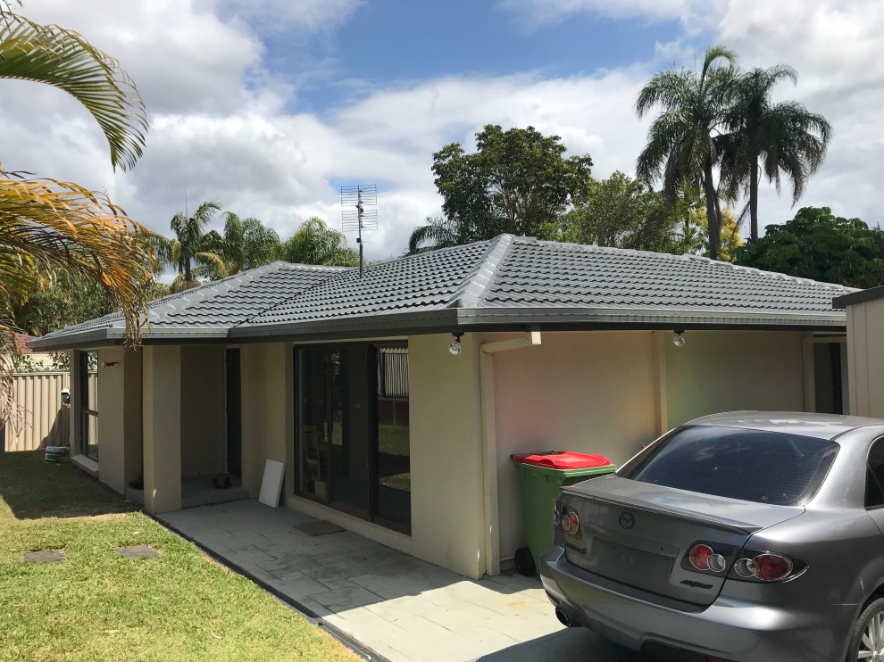 Ideas for exterior render colour to go with Woodland Grey roof Houzz AU