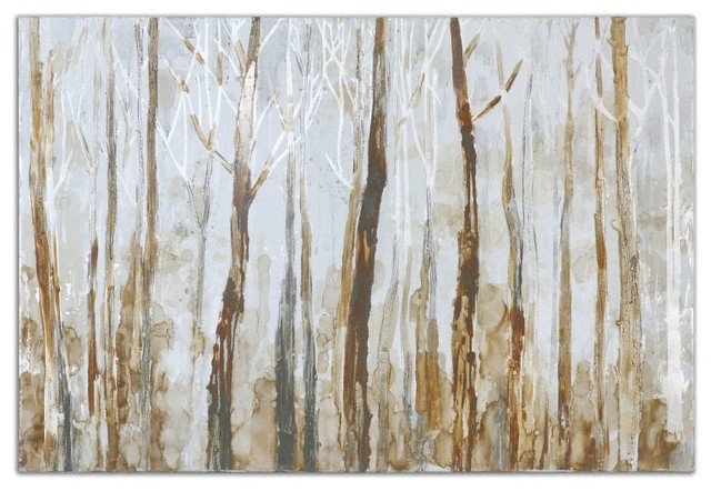 Uttermost Mystic Forest 60x40 Modern Hand Painted Wall Art