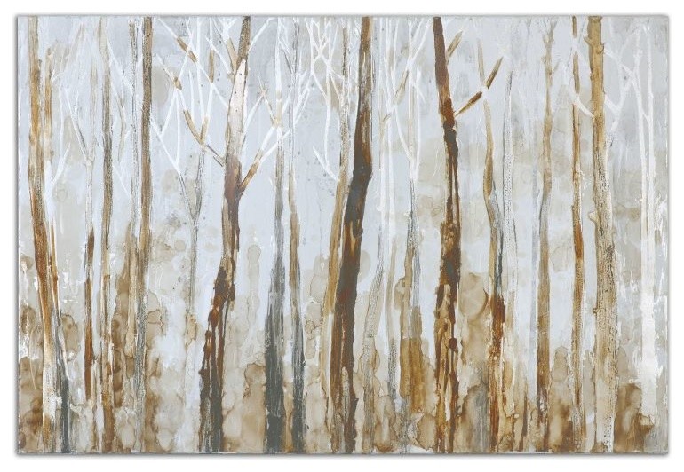 Uttermost Mystic Forest 60x40 Modern Hand Painted Wall Art