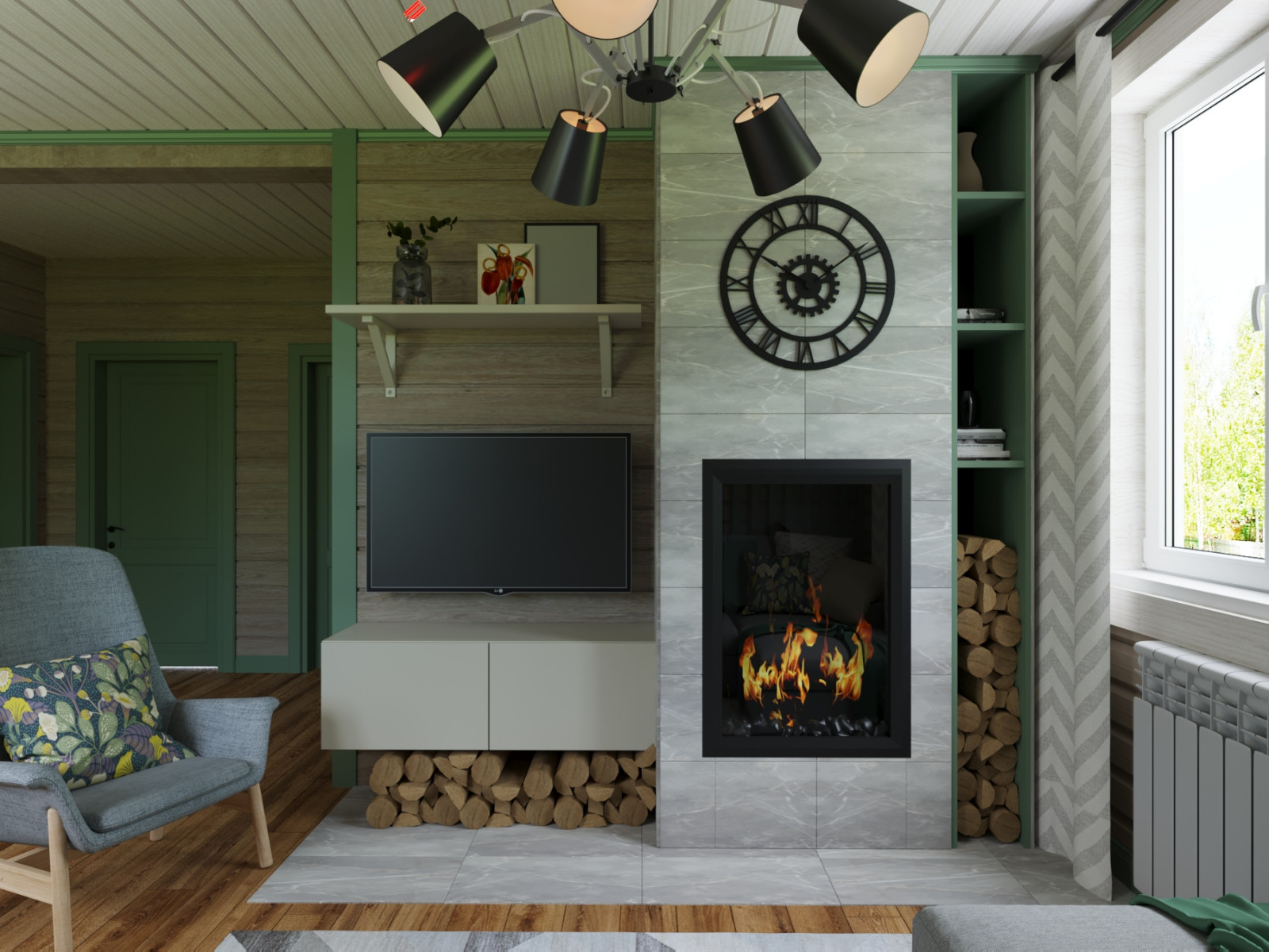 Дом из бруса.