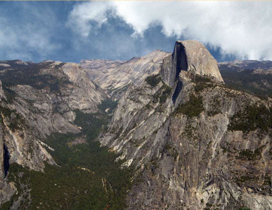 First White Man to See and Discover Yosemite National Park - Half Dome