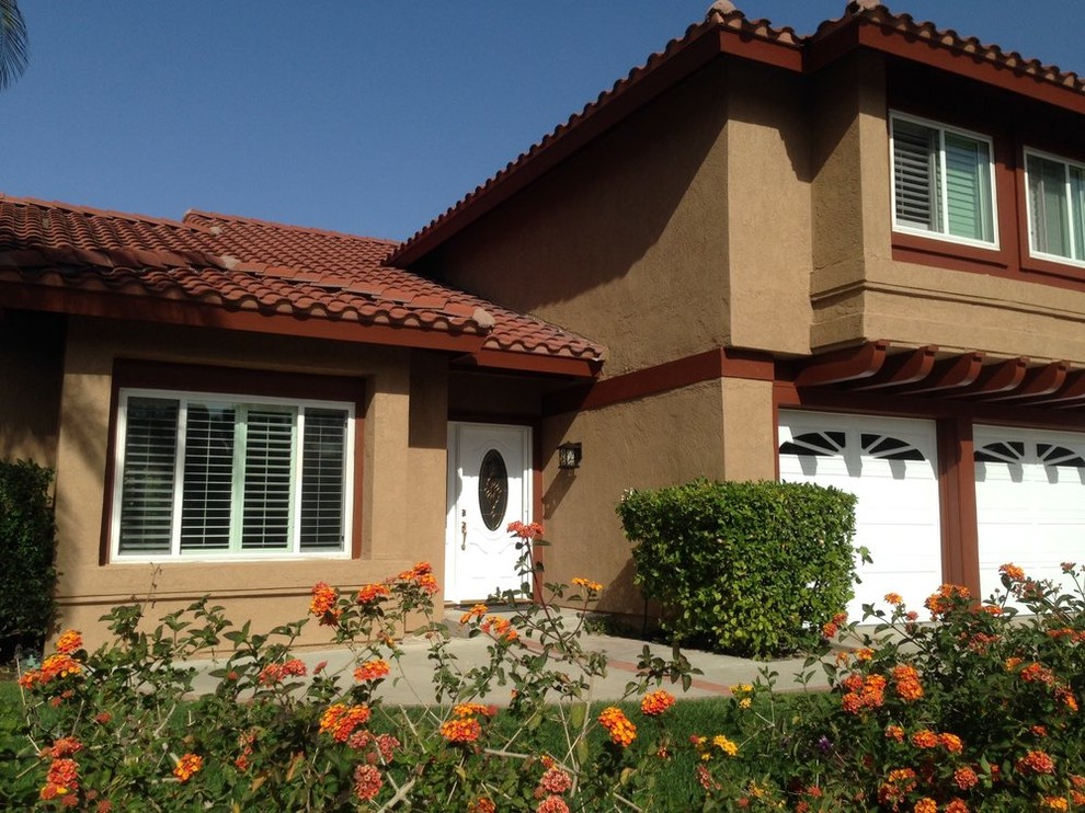 Inspiration for a traditional orange exterior in Orange County.