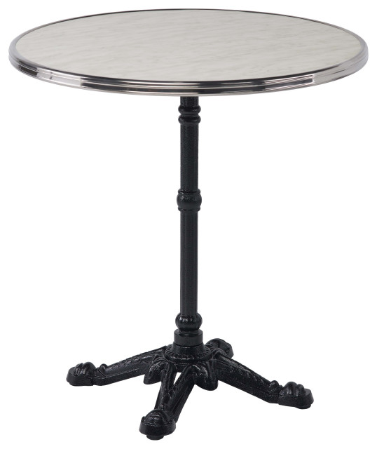 4-Prong Cast Iron Outdoor French Bistro Table Base - Black ...