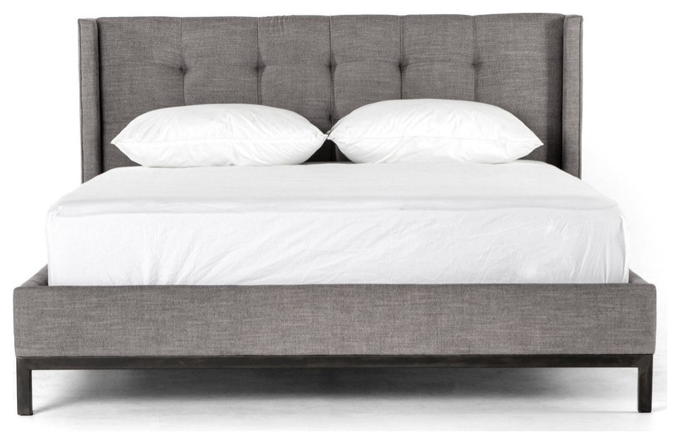 Demondo Bed, Queen, Harbor Gray