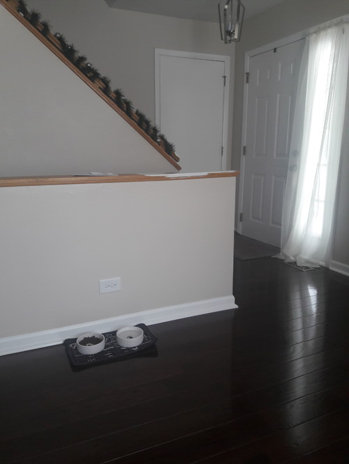 Wood Cap Half Wall To Paint Or Stain