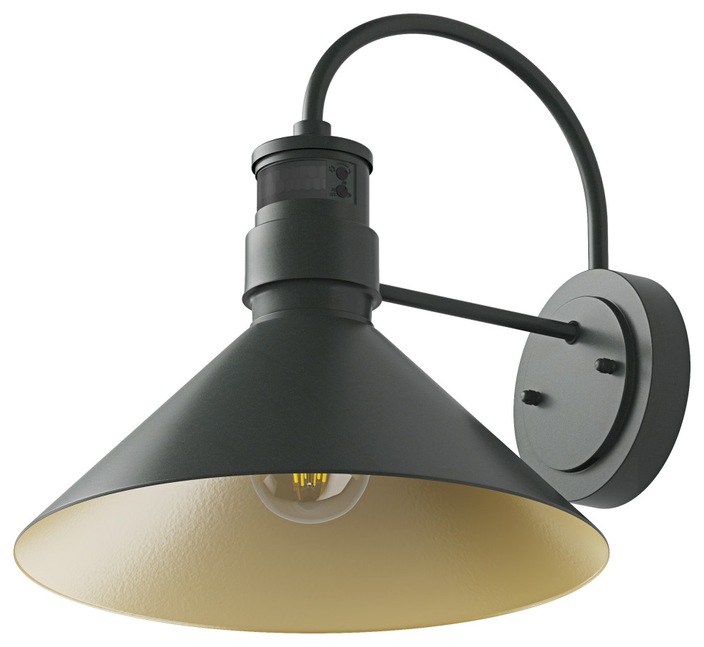 Farmhouse Gooseneck Dusk To Dawn Motion Sensor Outdoor Barn Light Farmhouse Outdoor Wall