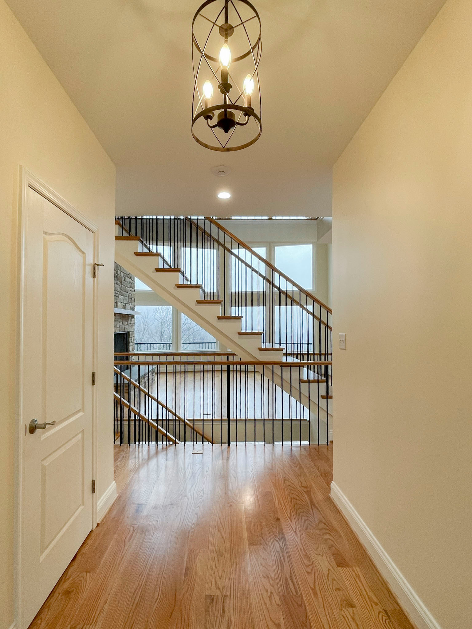 97_Airy Straight-Floating Staircase in Transitional-Mountain Home, Luray, VA 228
