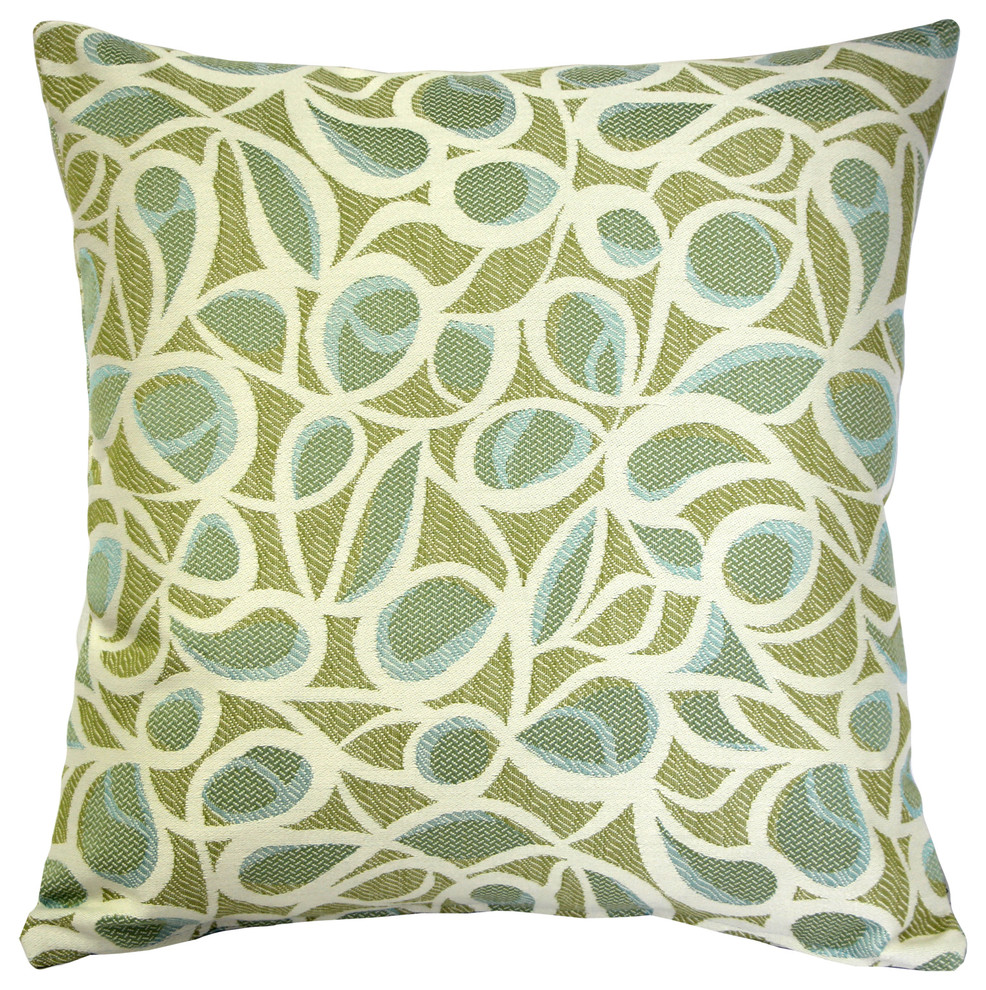 Outdura Jamaica Seamist Throw Pillow, 19x19 Contemporary Outdoor