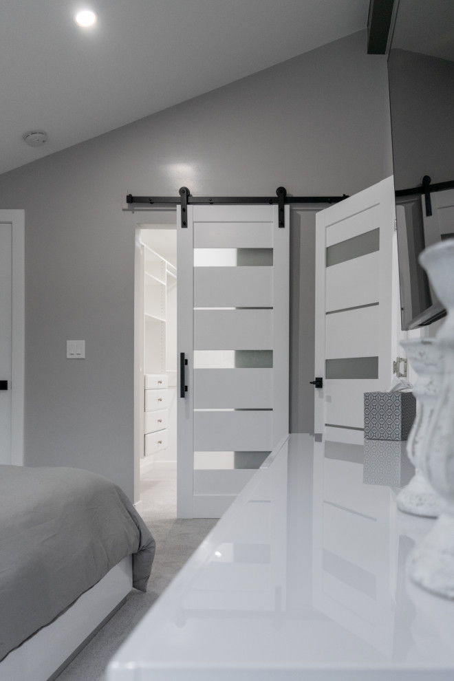 Design ideas for a modern bedroom in Denver.