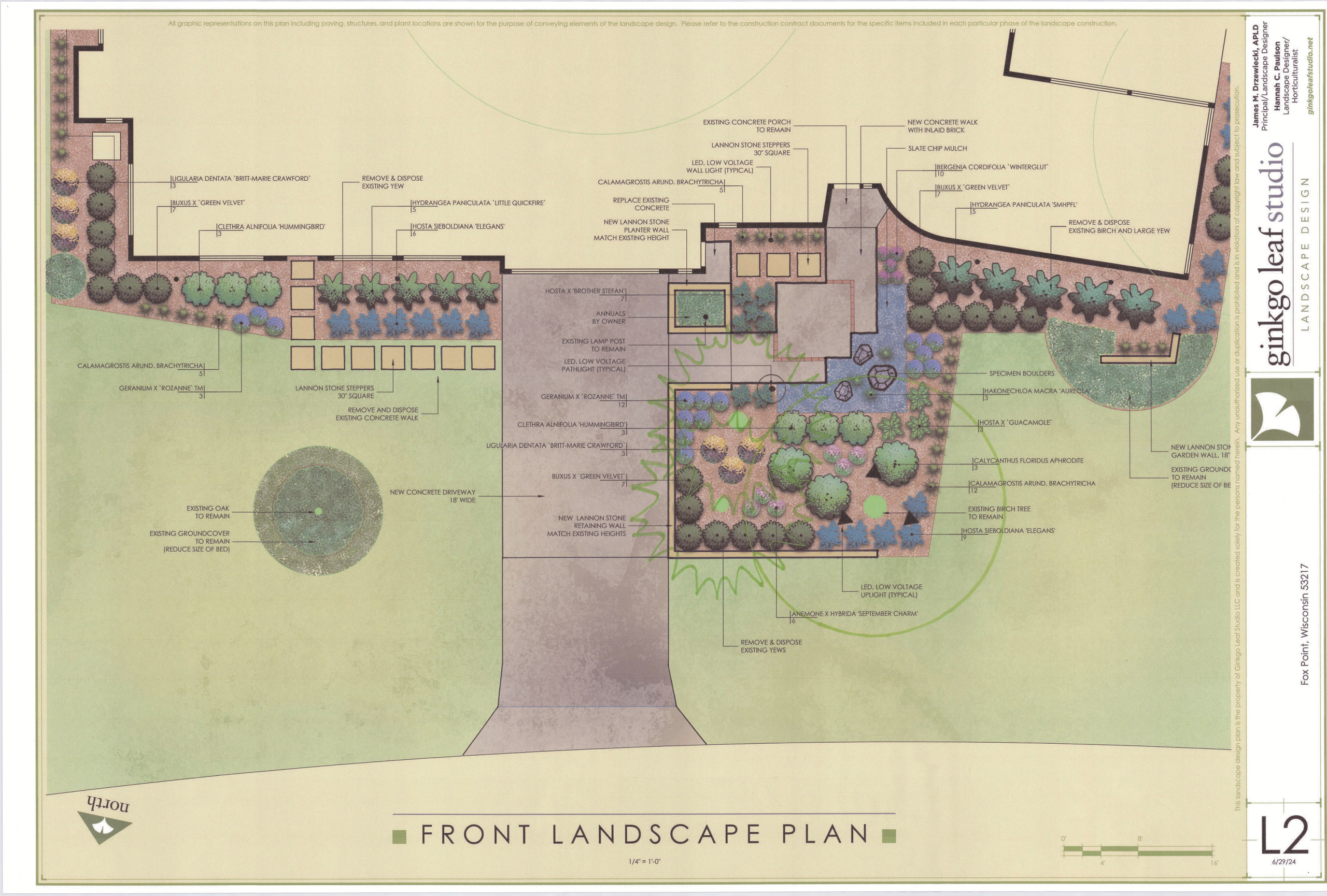 Mid-Century Modern Landscape Makeover - Fox Point, WI