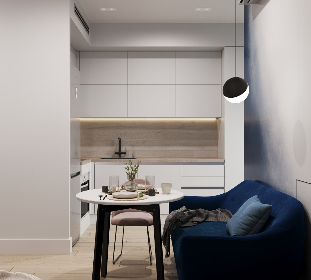 Проект квартиры-студии 28кв.м., г.Москва, ЖК Медовая Долина