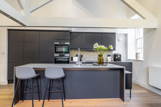 Garden View Apartment contemporary-kitchen