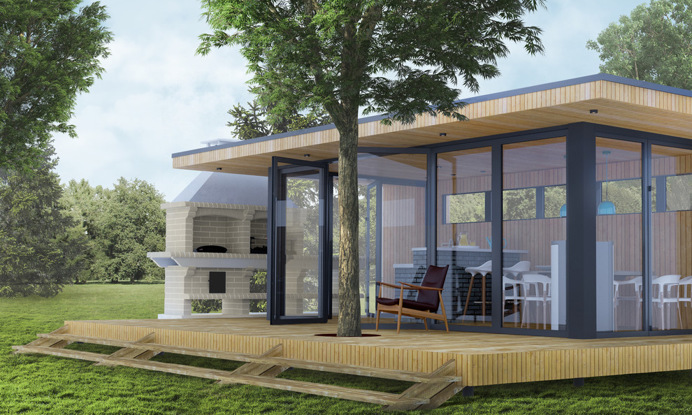 Гриль-зона в блок-контейнере