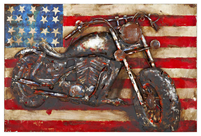Rectangular Wall Art american motorcycle 3d rectangular metal wall art - metal wall art Rectangular Wall Art american motorcycle 3d rectangular metal wall art - metal wall art