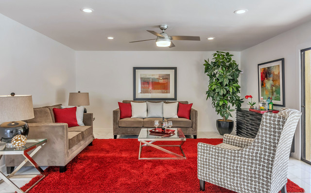 Patio Home, Shetland Trail contemporary-living-room