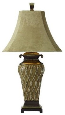 Brown Decorative Lamp: 36 in. Warm Brown Table Lamp 27211