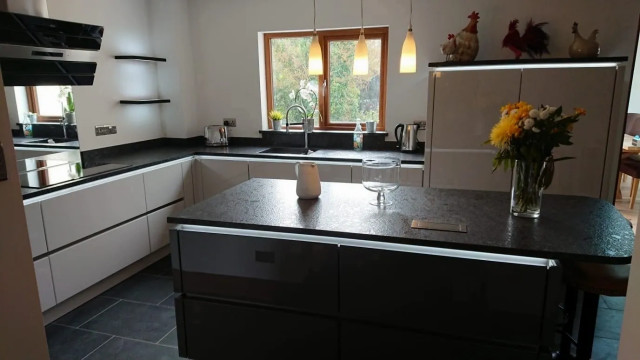 Satin Grey Handleless Kitchen 2 modern-kitchen