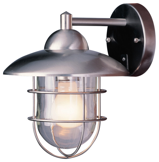 Cadiz 1 Light Outdoor Wall Lights Stainless Steel Beach Style Cadiz 1 Light Outdoor Wall Lights Stainless Steel Beach Style And Sconces By Lighting New York
