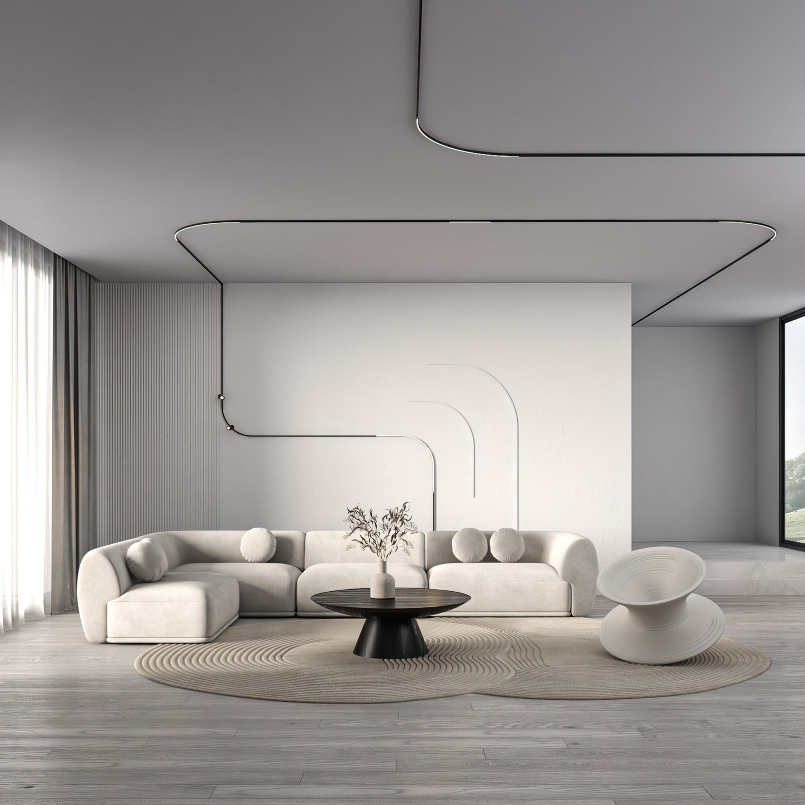 Mini Magnetic Трековый светильник 5W 3000K черный