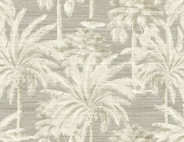 Dream Of Palm Trees Gray Texture Wallpaper Tropical Wallpaper