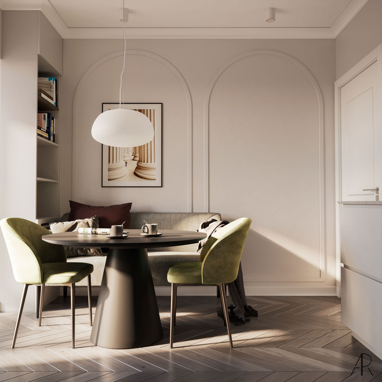 Дизайн легкой кухни во вторичном жилье в Твери