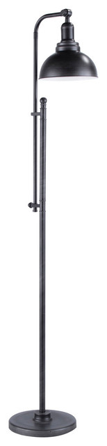 Lumisource Emery Floor Lamp, Antique Silver