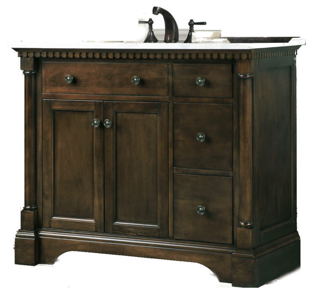 Legion Furniture Sink Vanity, Antique Coffee, 36" Traditional
