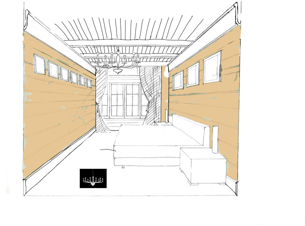 Дизайн-проект интерьера коттеджа у залива