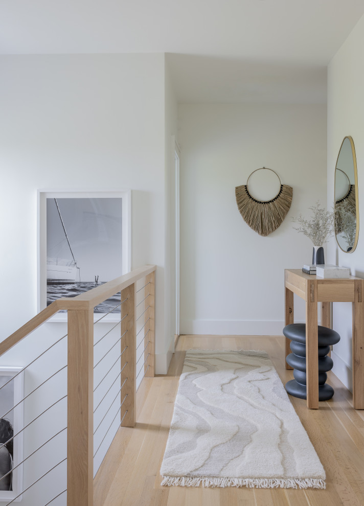 Inspiration for a coastal hallway remodel in Providence