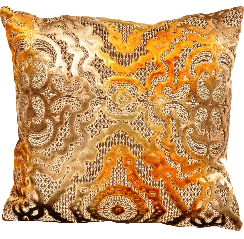 Baroque Pillow, Gold