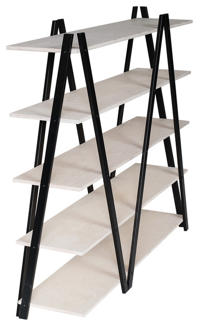 ZIG-ZAG Shelf, Black and White