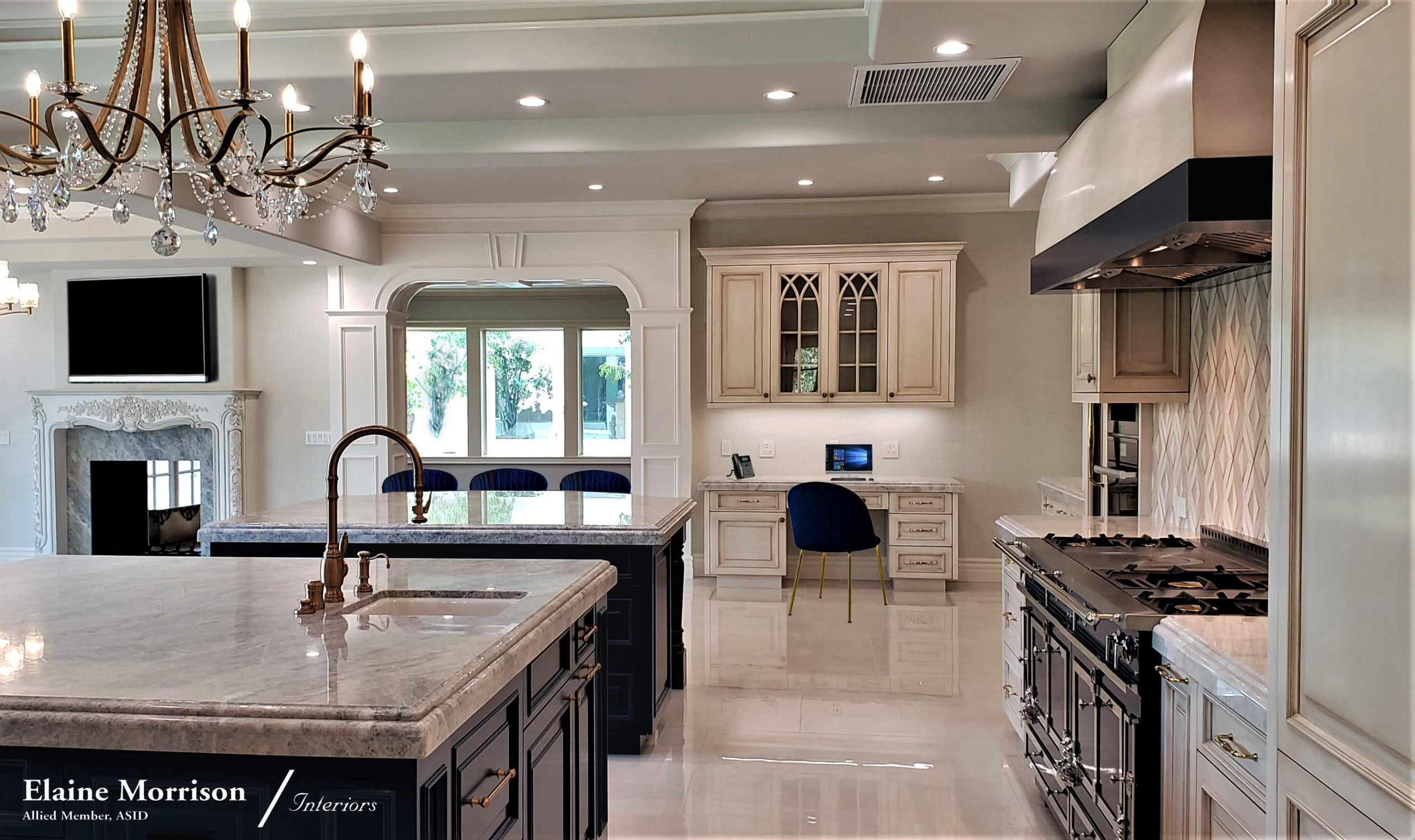 My Transitional Kitchen Remodel featuring a 72" La Cornue Range