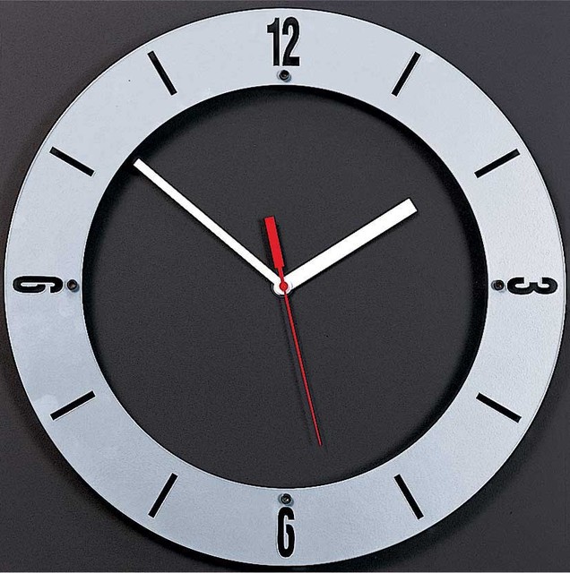 Emilio Square Back With Round Floating Face Clock by Peter Pepper