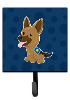 Police German Shepherd Leash Key Holder Contemporary Wall Hooks By The Store