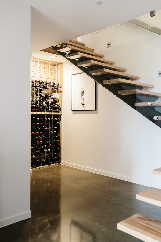 Photo of a contemporary wine cellar in Geelong.