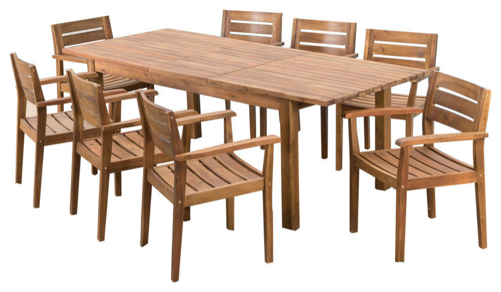 simple wooden dining set