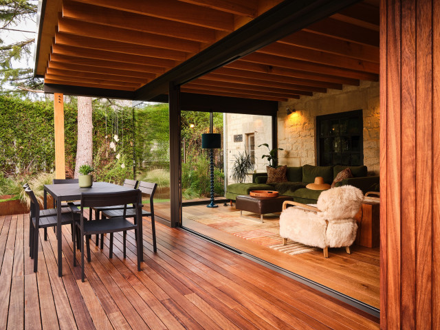ThermoWood Iroko Hardwood Cladding trendy-terrasse