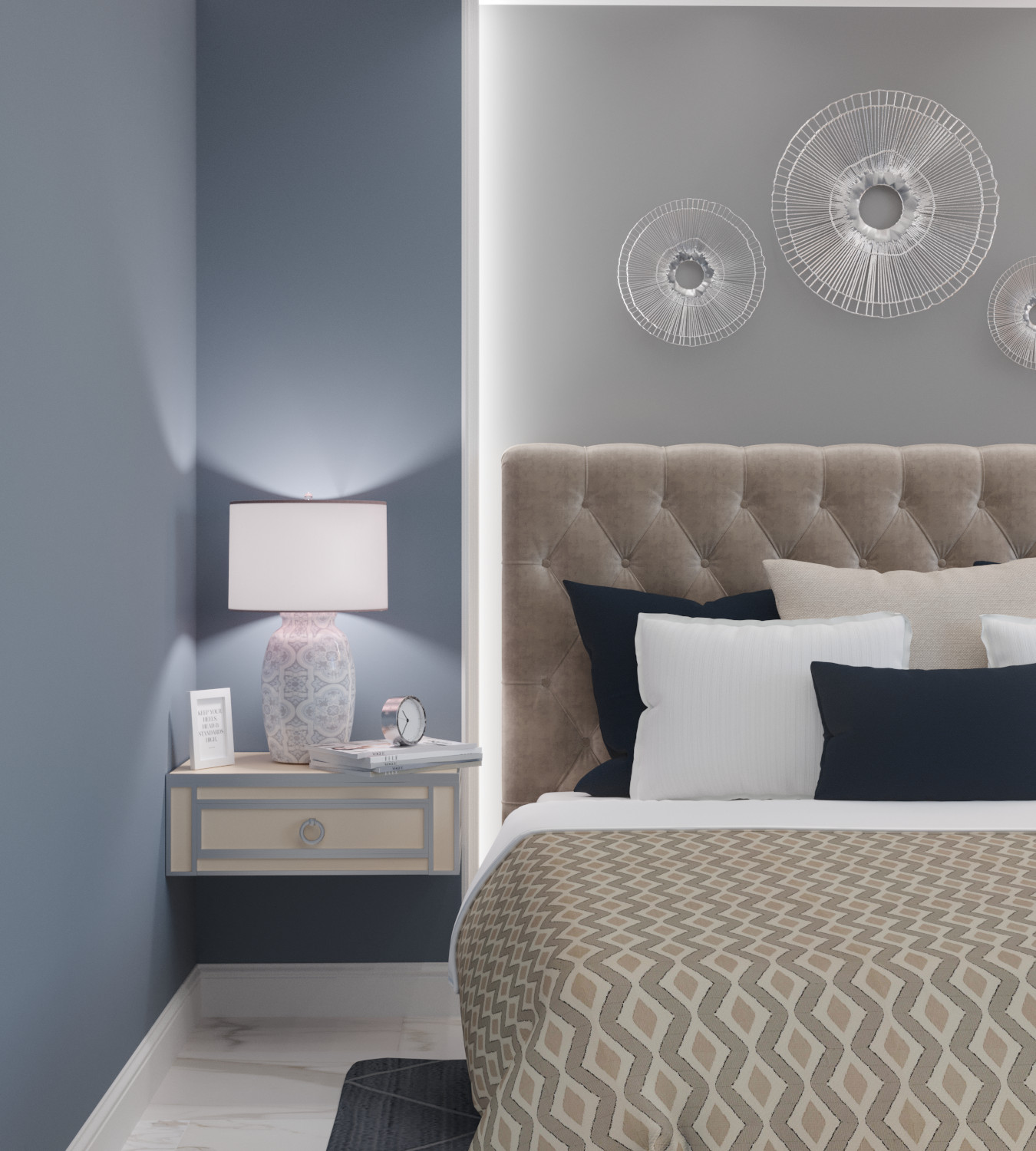 Квартира в стиле "Американская классика" (65 м2)